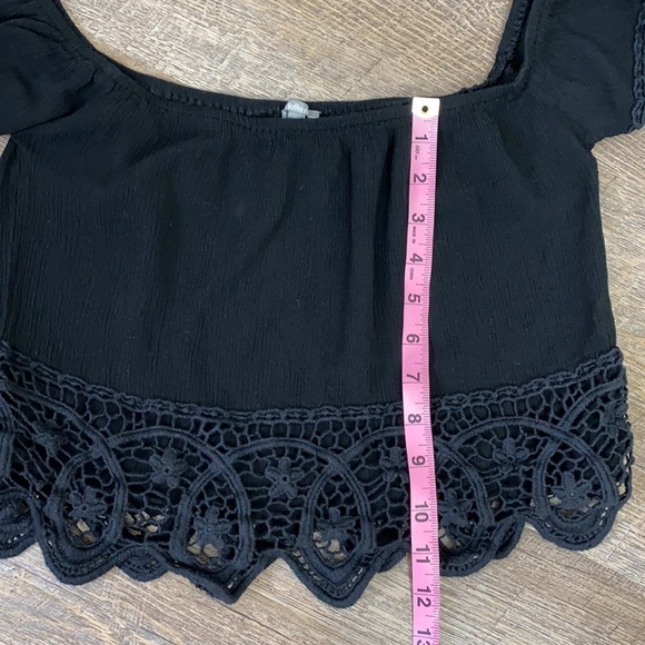 Charlotte Russe Black crop Top Small - Picture 7 of 11